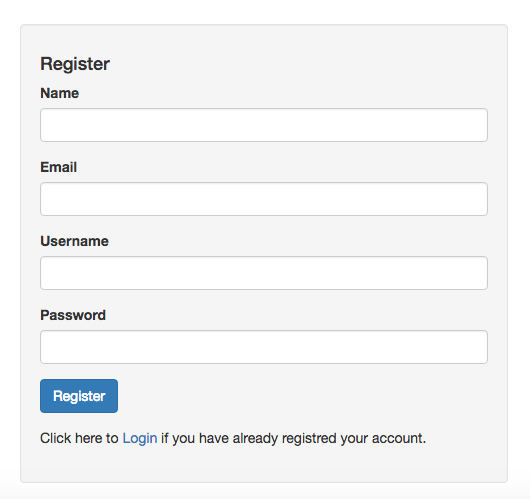 Multi Factor authentication Registration page