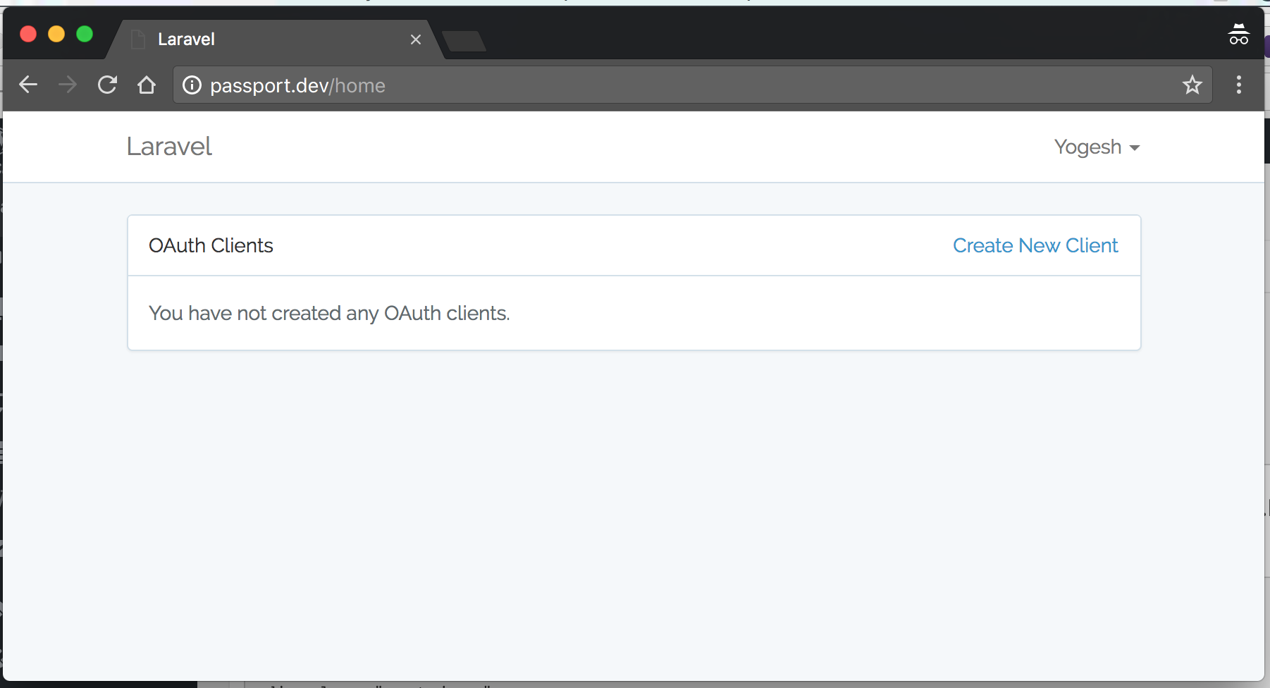 OAuth Clients Component loaded