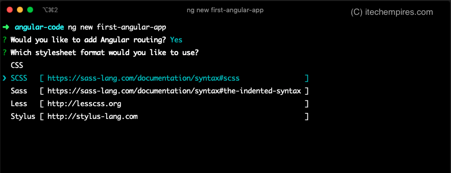 Select Stylesheet for Angular App